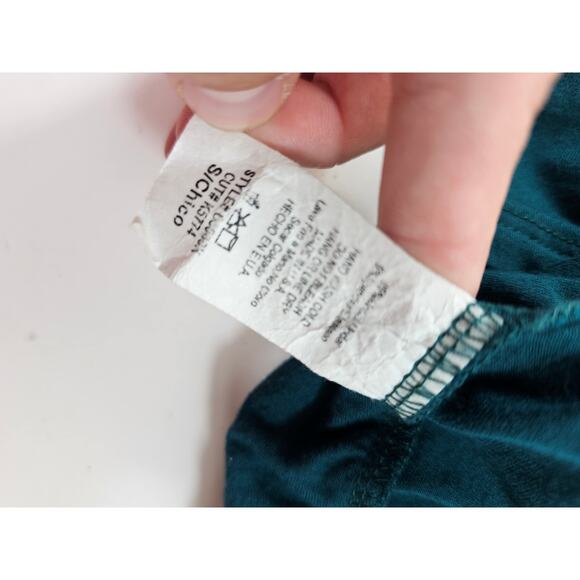 Pink blush size small teal maternity ruched side stretch long sleeve midi LOOK # - Picture 5 of 8